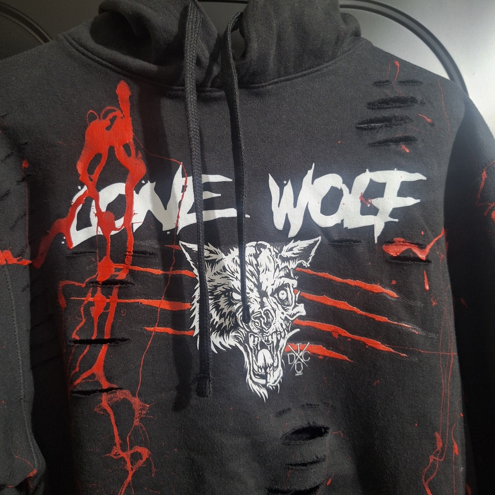 Lone Wolf Black Sweater